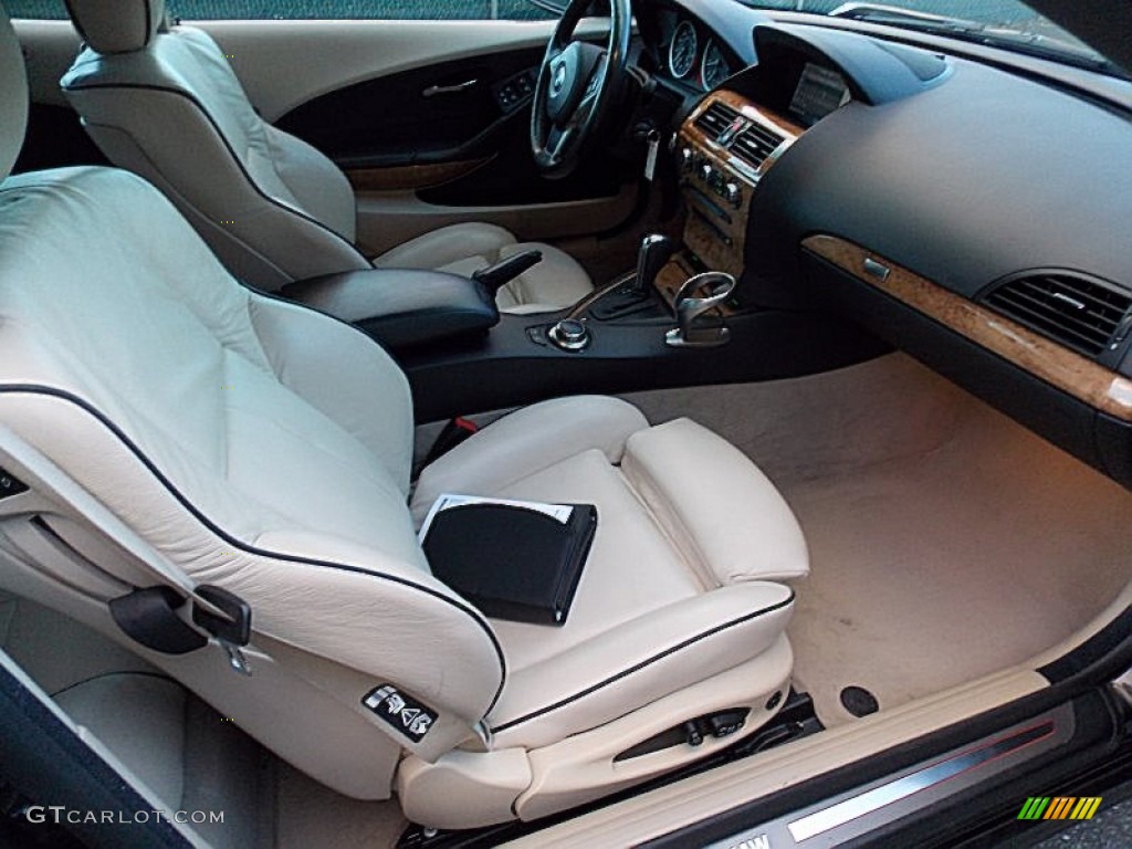 Cream Beige Interior 2007 BMW 6 Series 650i Convertible Photo #76233248