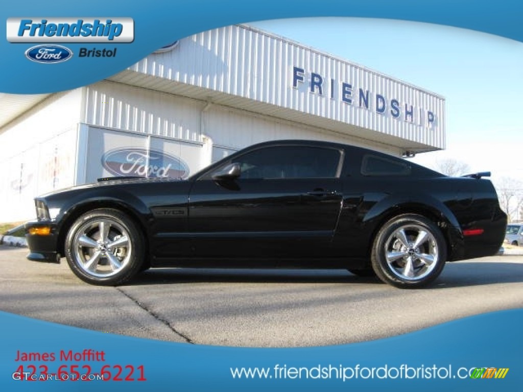 2008 Mustang GT/CS California Special Coupe - Black / Charcoal Black/Dove photo #1