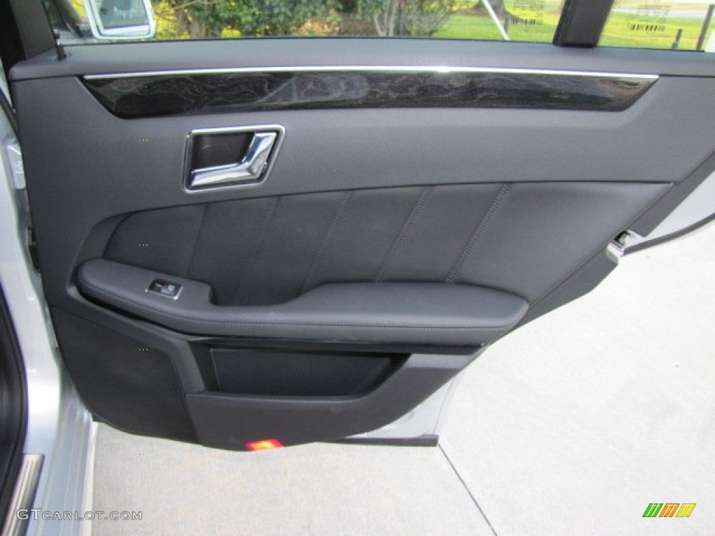 2011 Mercedes-Benz E 350 Sedan Black Door Panel Photo #76234829