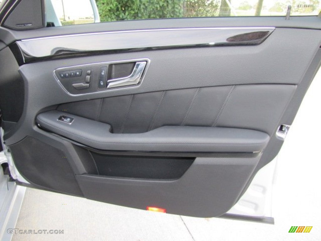 2011 Mercedes-Benz E 350 Sedan Black Door Panel Photo #76234844