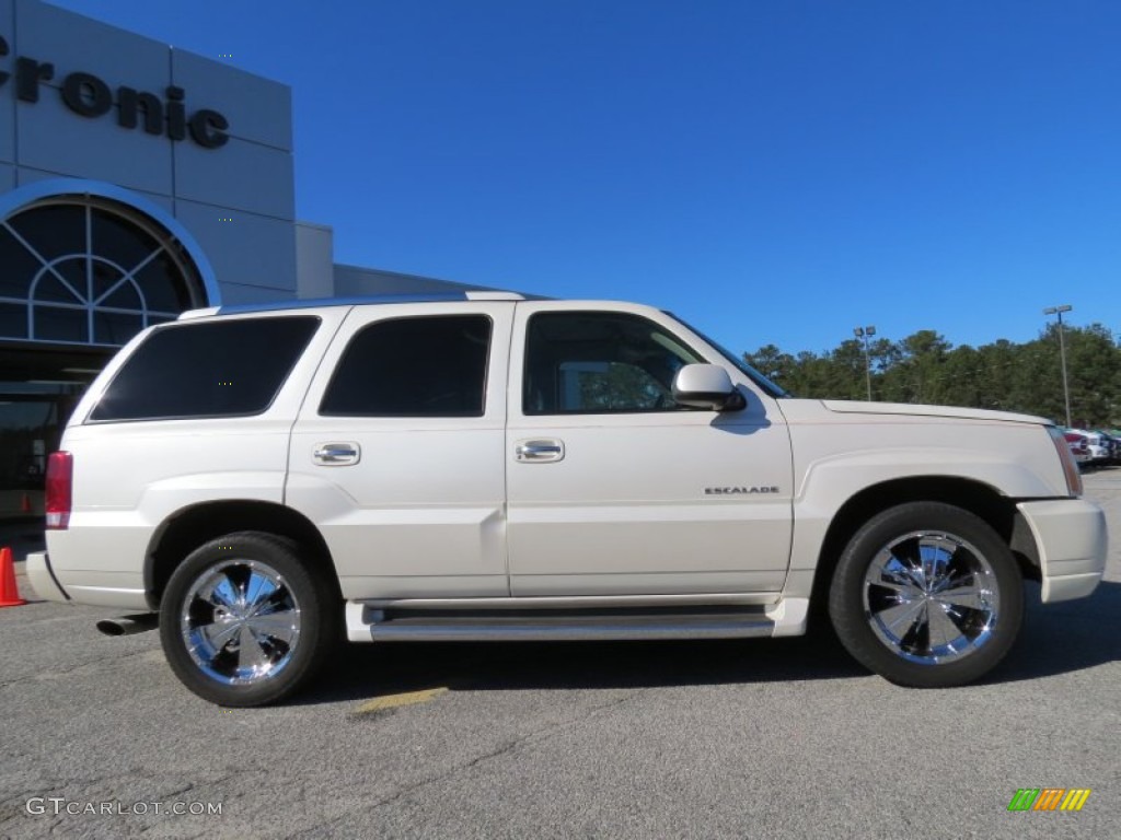 2002 Escalade  - White Diamond / Shale photo #8