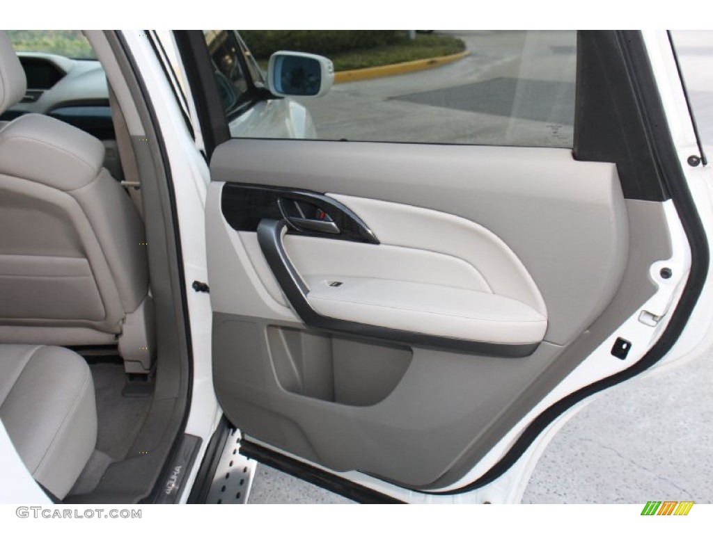 2008 MDX Technology - Aspen White Pearl / Taupe photo #16
