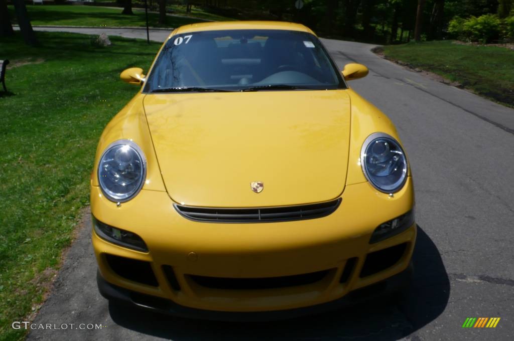 2007 911 GT3 - Speed Yellow / Black w/Alcantara photo #8