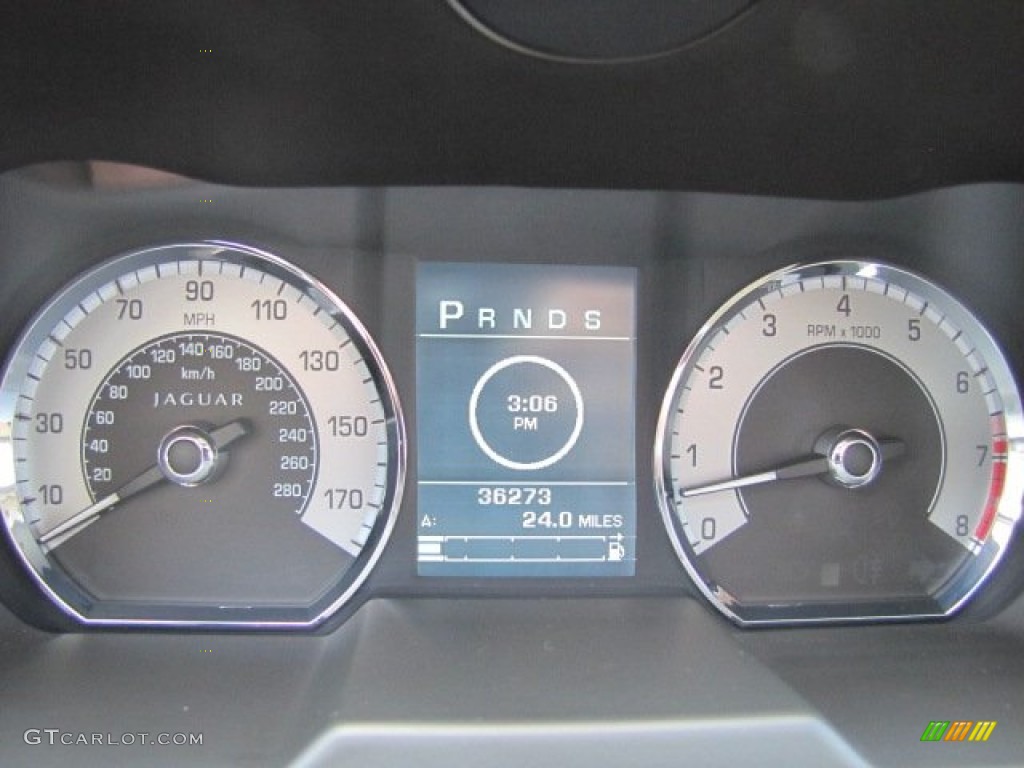 2010 Jaguar XF Premium Sport Sedan Gauges Photo #76235393