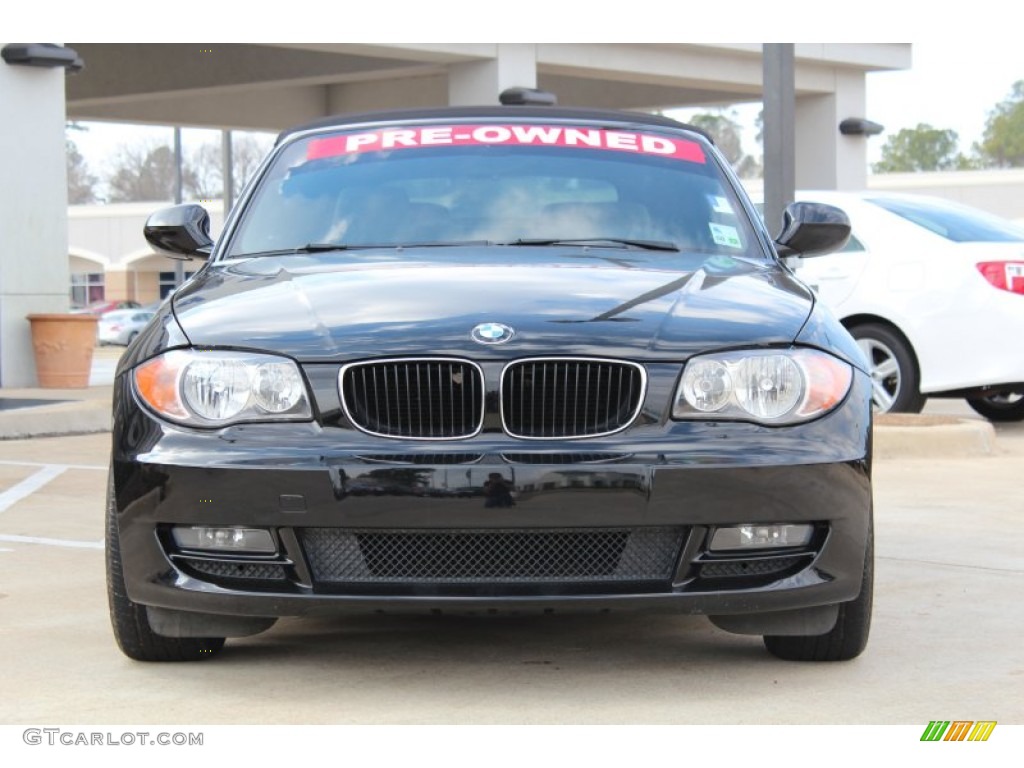 2010 1 Series 128i Convertible - Jet Black / Taupe photo #7