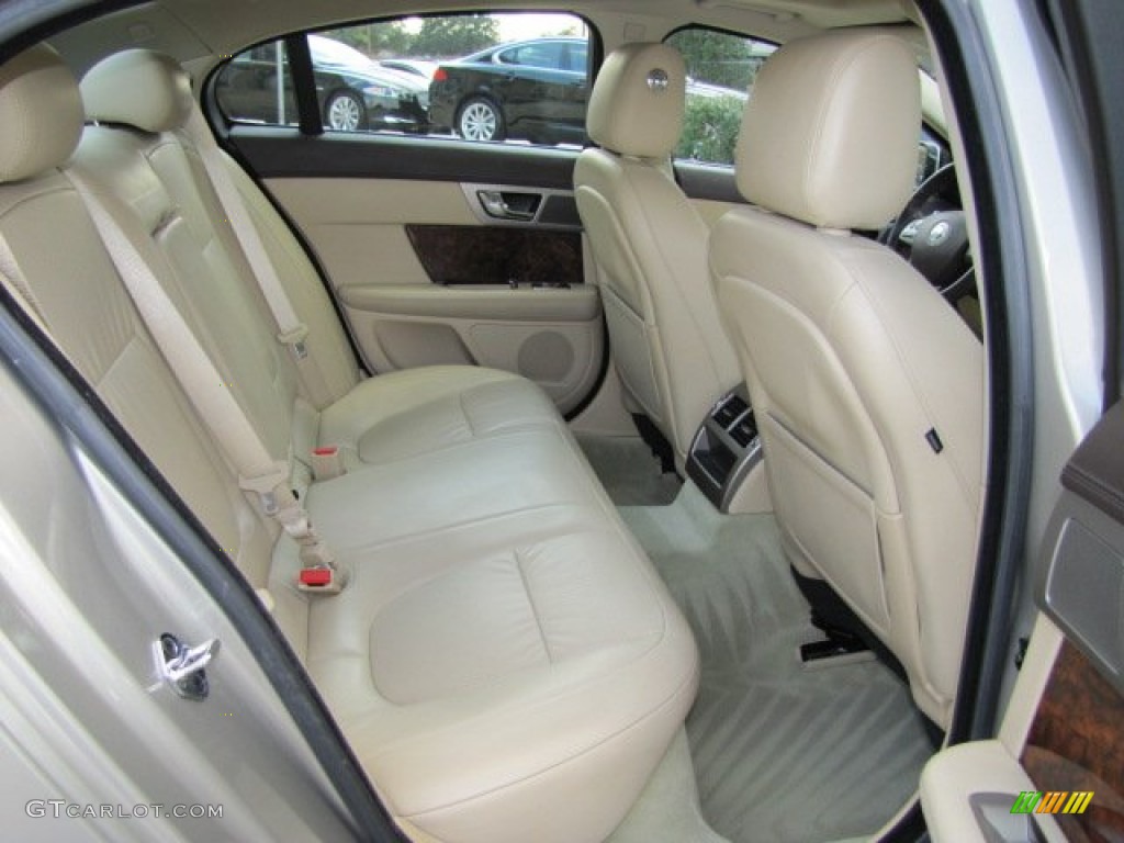 2010 Jaguar XF Premium Sport Sedan Rear Seat Photo #76235546