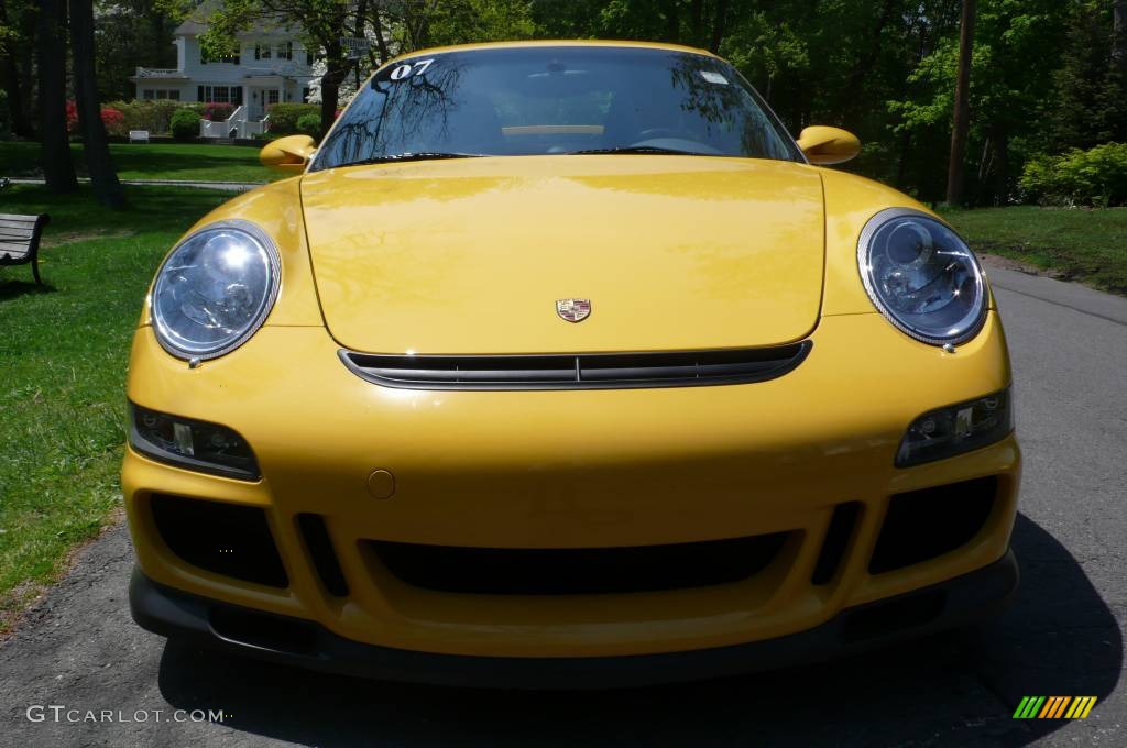 2007 911 GT3 - Speed Yellow / Black w/Alcantara photo #9