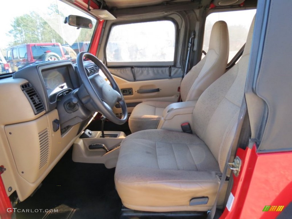 2002 Jeep Wrangler X 4x4 Front Seat Photo #76236131