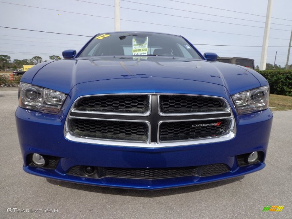 Blue Streak Pearl 2012 Dodge Charger R/T Max Exterior Photo #76237790
