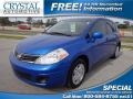 2011 Metallic Blue Nissan Versa 1.8 S Hatchback  photo #1