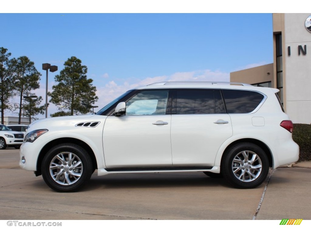Moonlight White 2013 Infiniti QX 56 Exterior Photo #76238285