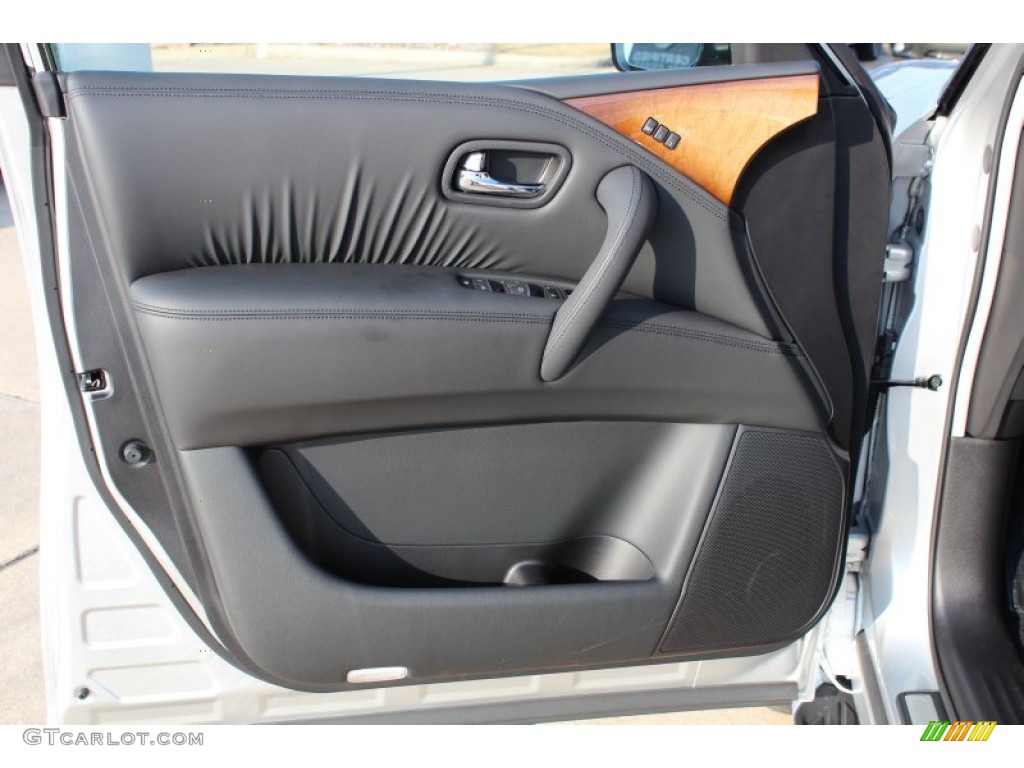 2013 Infiniti QX 56 Graphite Door Panel Photo #76238854