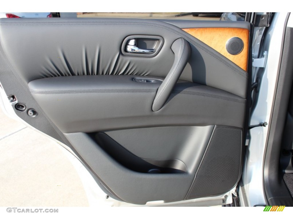2013 Infiniti QX 56 Graphite Door Panel Photo #76238915