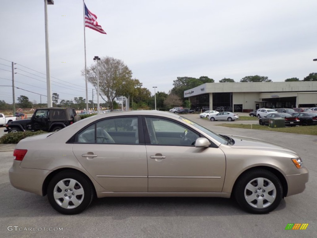 Golden Beige 2008 Hyundai Sonata GLS Exterior Photo #76238937