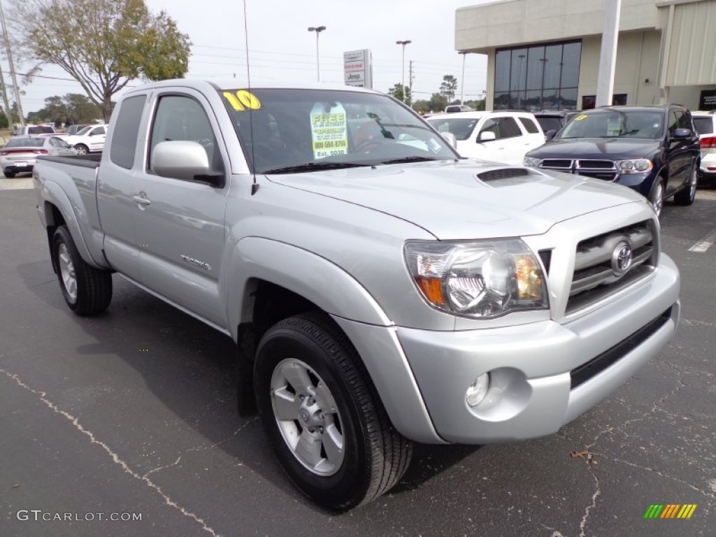 Silver Streak Mica 2010 Toyota Tacoma V6 PreRunner TRD Sport Access Cab Exterior Photo #76239402