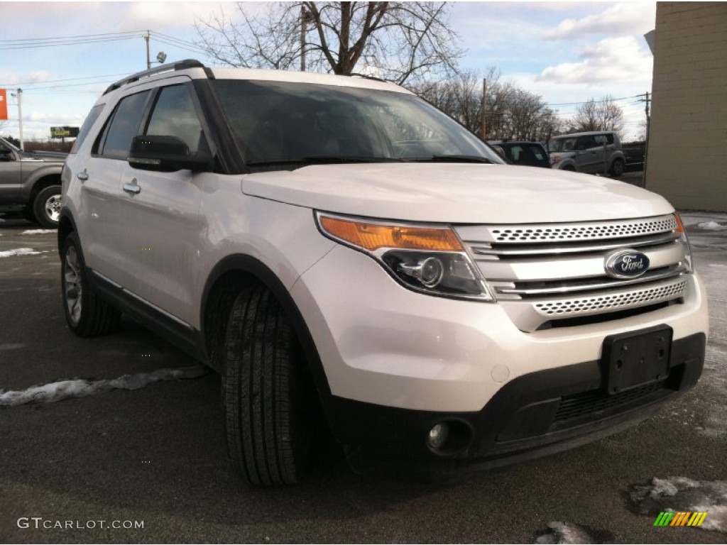 2011 Explorer XLT 4WD - White Platinum Tri-Coat / Charcoal Black photo #3