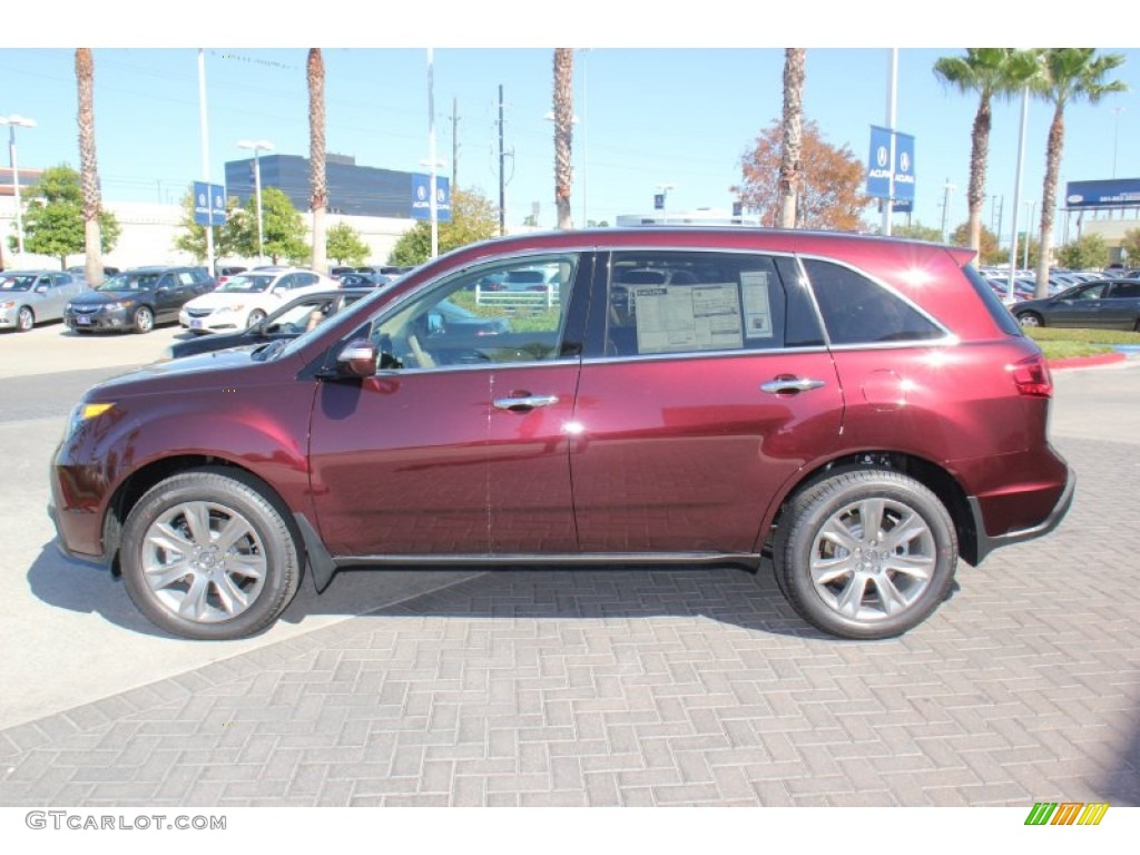 Dark Cherry Pearl 2013 Acura MDX SH-AWD Exterior Photo #76241180