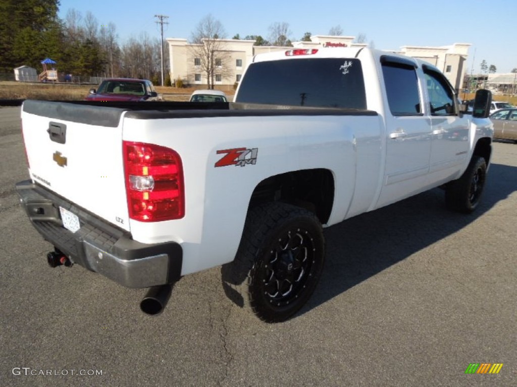 Summit White 2009 Chevrolet Silverado 2500HD LTZ Crew Cab 4x4 Exterior Photo #76241810