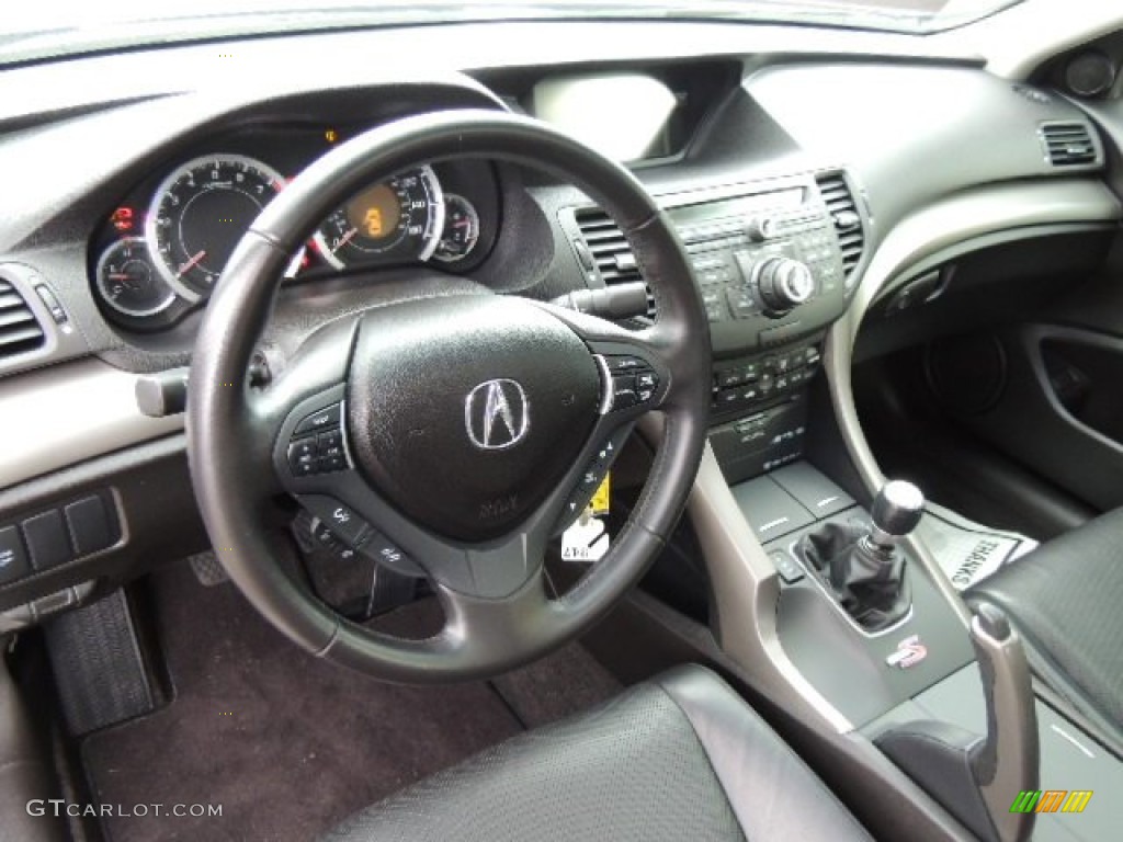 Ebony Interior 2010 Acura TSX Sedan Photo #76242584