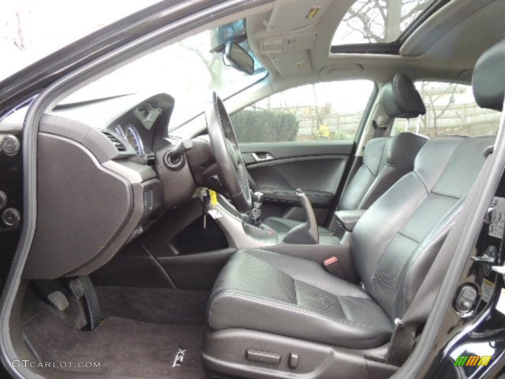 Ebony Interior 2010 Acura TSX Sedan Photo #76242593