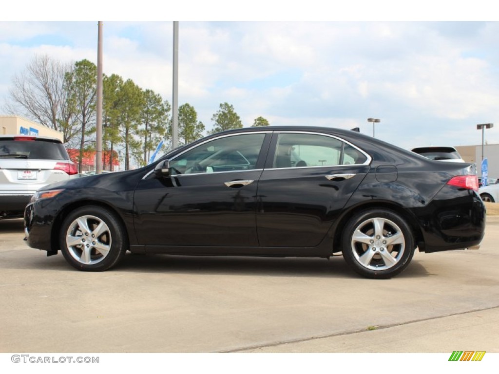 Crystal Black Pearl 2013 Acura TSX Standard TSX Model Exterior Photo #76242602