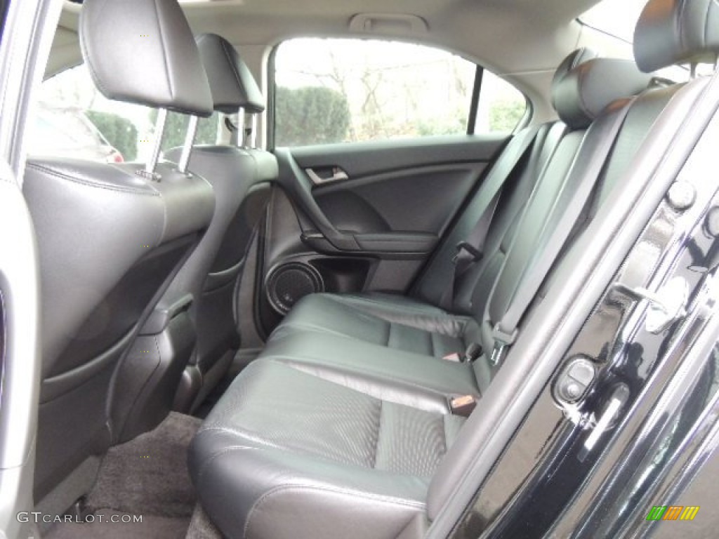 Ebony Interior 2010 Acura TSX Sedan Photo #76242677