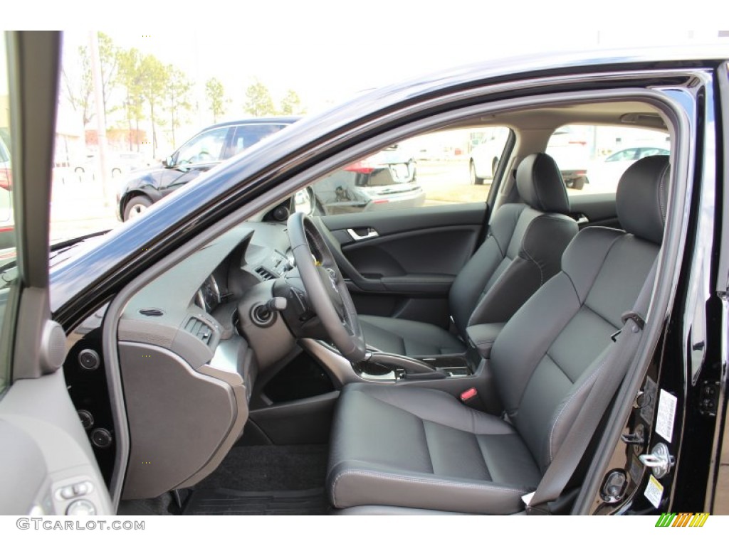 Ebony Interior 2013 Acura TSX Standard TSX Model Photo #76242680