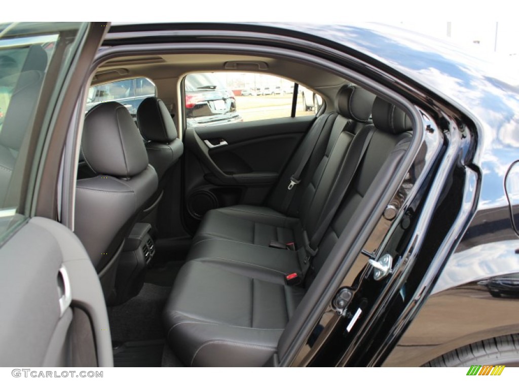 Ebony Interior 2013 Acura TSX Standard TSX Model Photo #76242701