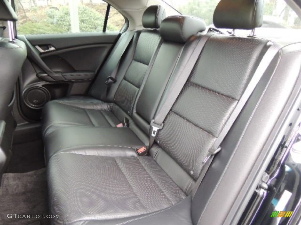 Ebony Interior 2010 Acura TSX Sedan Photo #76242713