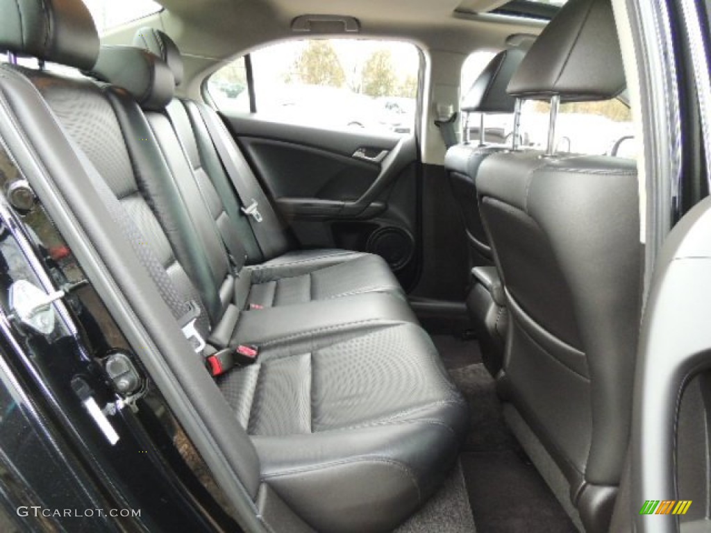Ebony Interior 2010 Acura TSX Sedan Photo #76242725