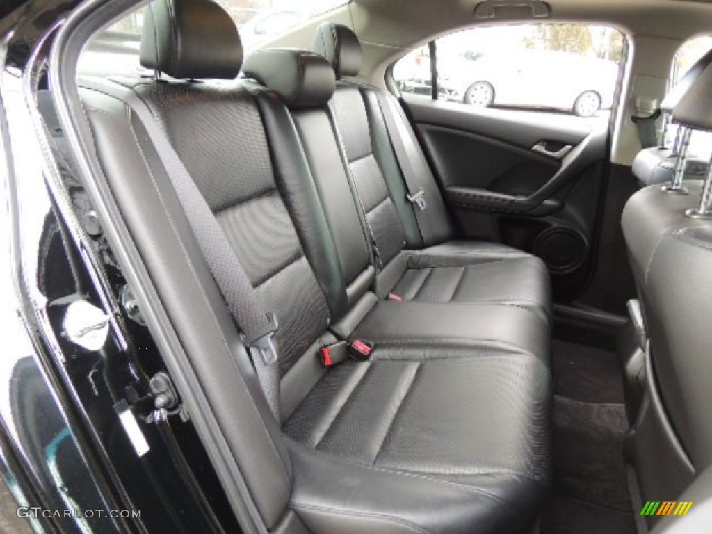 Ebony Interior 2010 Acura TSX Sedan Photo #76242740
