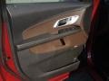 Brownstone/Jet Black 2012 Chevrolet Equinox LT AWD Door Panel