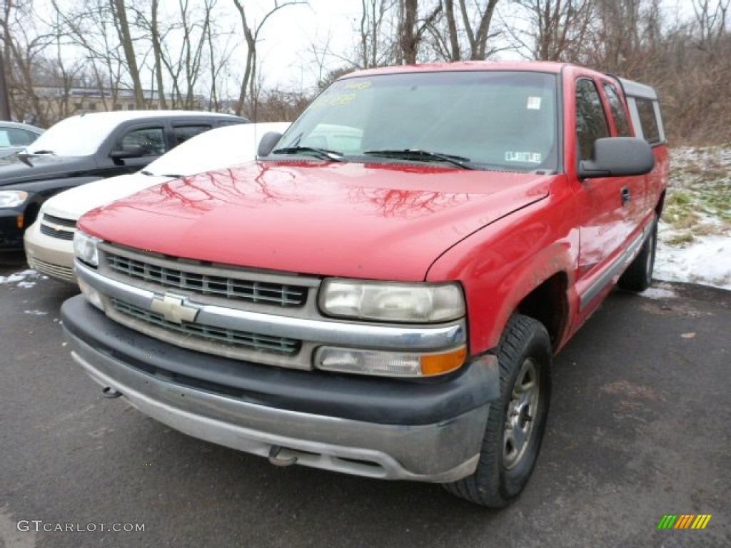 1999 Silverado 1500 Extended Cab 4x4 - Victory Red / Graphite photo #5