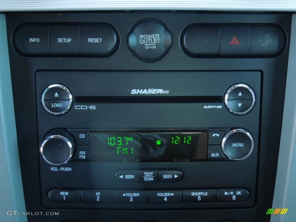 2008 Ford Mustang V6 Premium Convertible Audio System Photos