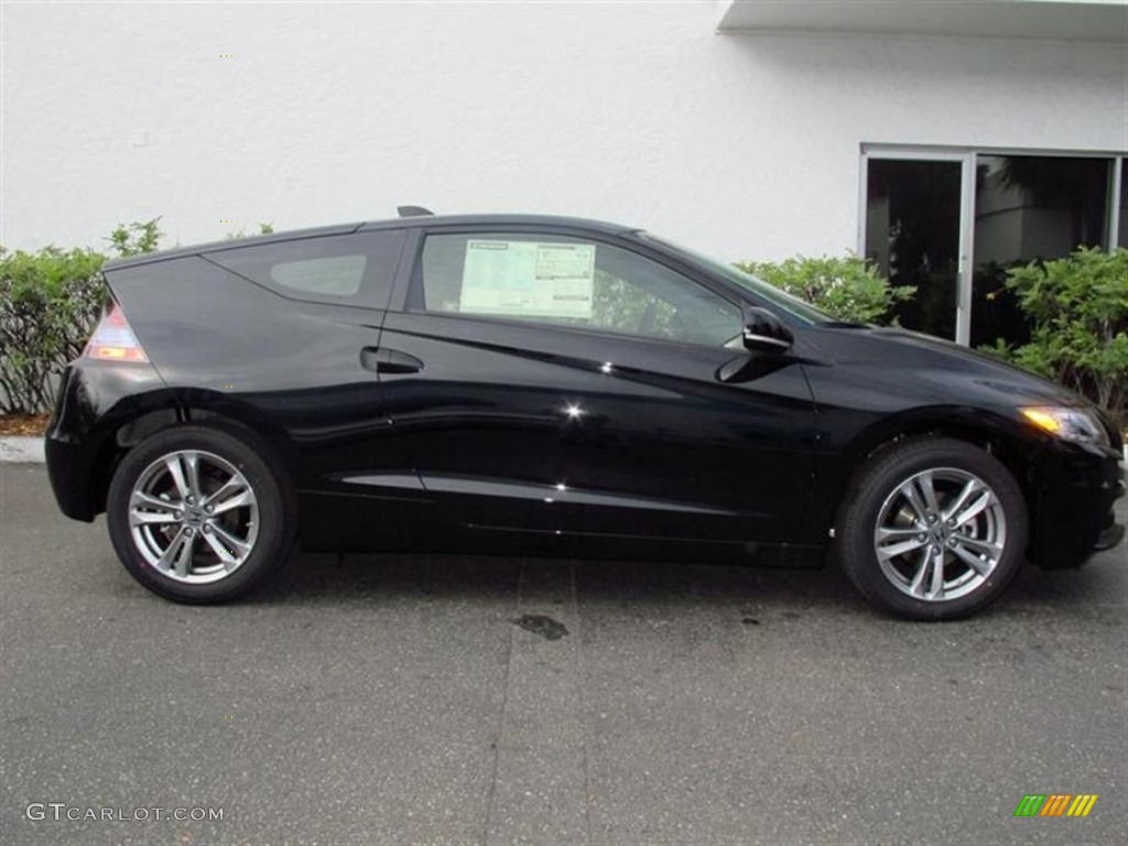 Crystal Black Pearl 2013 Honda CR-Z EX Sport Hybrid Exterior Photo #76244258