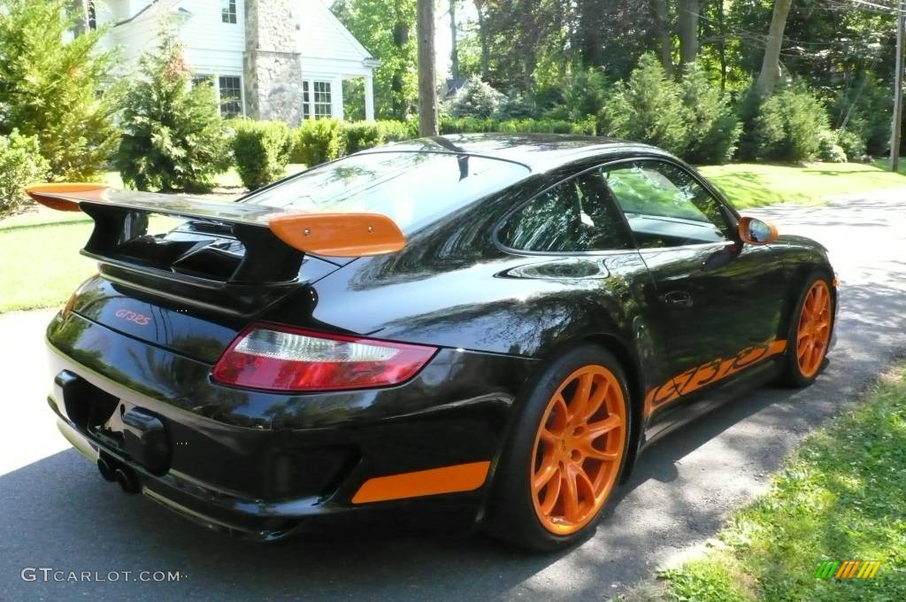 2007 911 GT3 RS - Black/Orange / Black photo #6