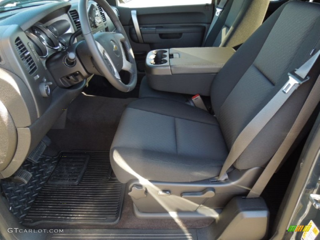 Ebony Interior 2013 Chevrolet Silverado 1500 LT Extended Cab Photo #76245194