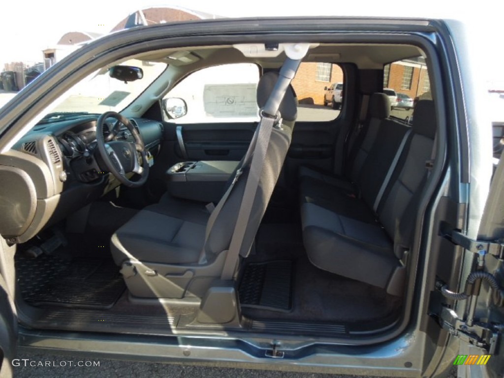 Ebony Interior 2013 Chevrolet Silverado 1500 LT Extended Cab Photo #76245257