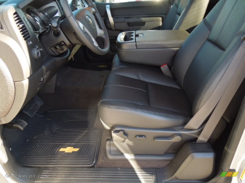 Ebony Interior 2013 Chevrolet Silverado 2500HD LT Extended Cab 4x4 Photo #76245401
