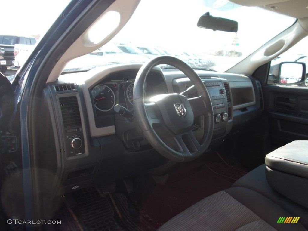 2010 Ram 1500 ST Quad Cab - Deep Water Blue Pearl / Dark Slate/Medium Graystone photo #11