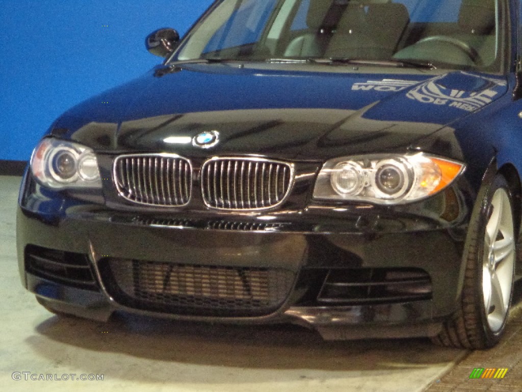 2008 1 Series 135i Coupe - Jet Black / Black photo #4