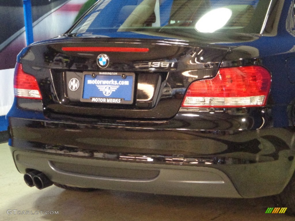 2008 1 Series 135i Coupe - Jet Black / Black photo #9