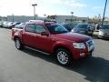 2007 Red Fire Ford Explorer Sport Trac Limited 4x4  photo #7