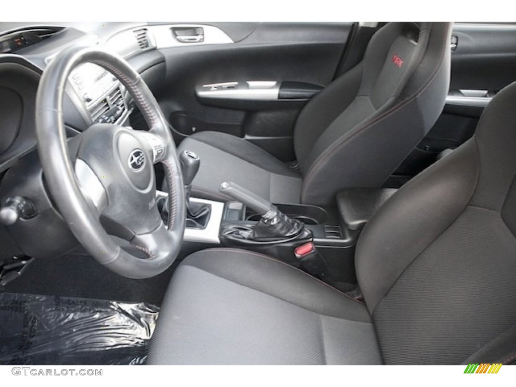 Carbon Black Interior 2009 Subaru Impreza WRX Wagon Photo #76246631