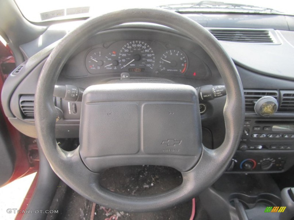 2000 Chevrolet Cavalier Coupe Graphite Steering Wheel Photo #76246778