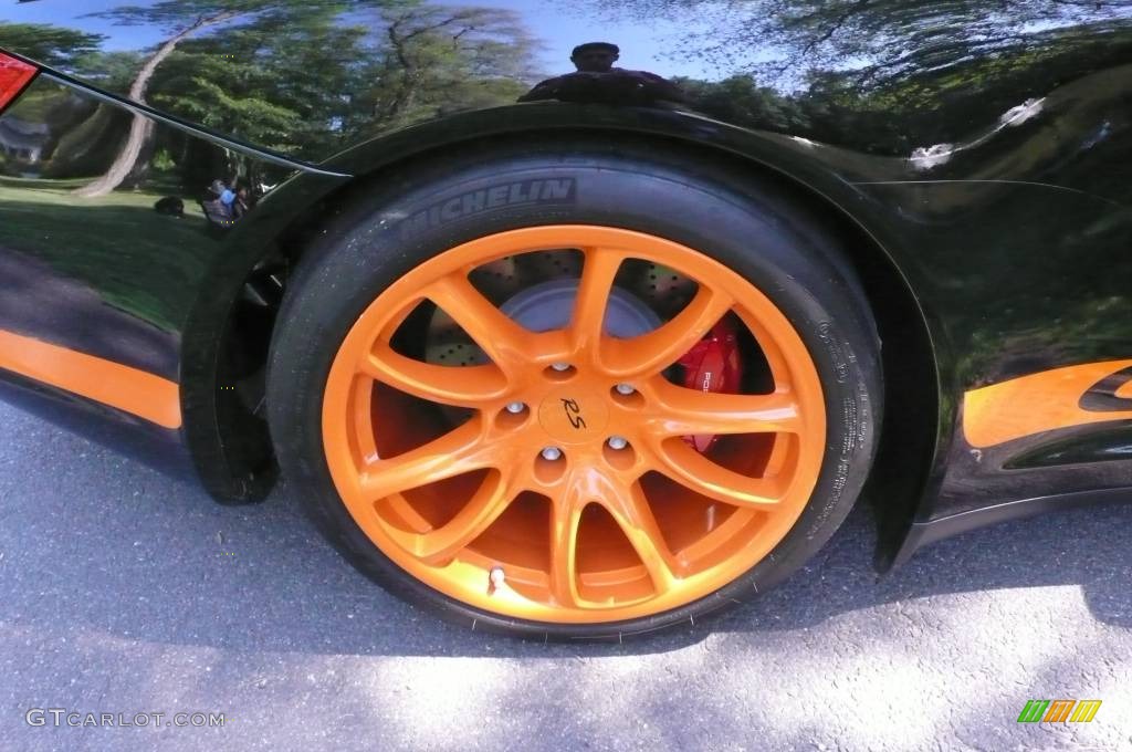 2007 911 GT3 RS - Black/Orange / Black photo #10