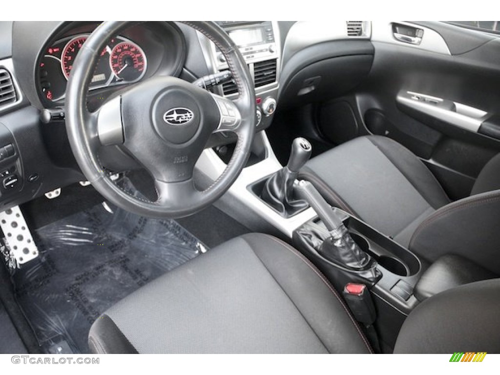 Carbon Black Interior 2009 Subaru Impreza WRX Wagon Photo #76246814