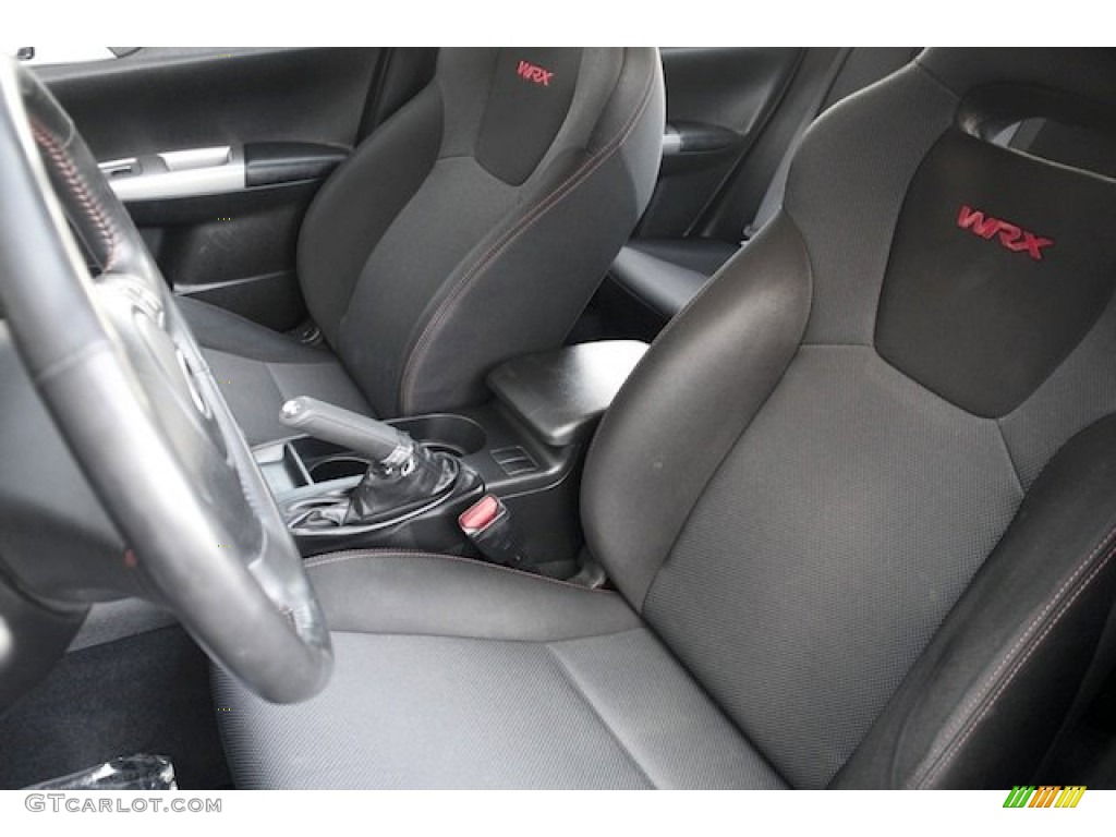 Carbon Black Interior 2009 Subaru Impreza WRX Wagon Photo #76246832