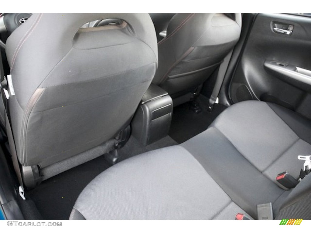 Carbon Black Interior 2009 Subaru Impreza WRX Wagon Photo #76246838