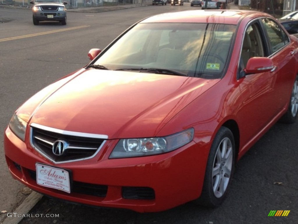 2005 TSX Sedan - Milano Red / Parchment photo #1